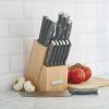 Farberware Triple Riveted Knife Block Set 15-piece in Grey